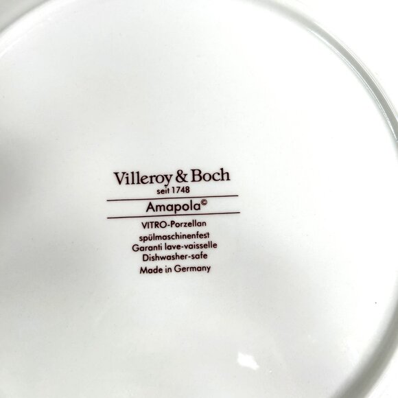 Villeroy & Boch Amapola 12.5" Porcelain Dinner Plate Floral Germany - Picture 5 of 7